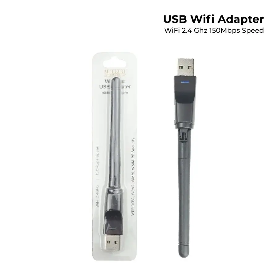 Wireless USB Adapter Dongle Wifi 2.4GHz 150Mbps Support Set top Box dan Laptop