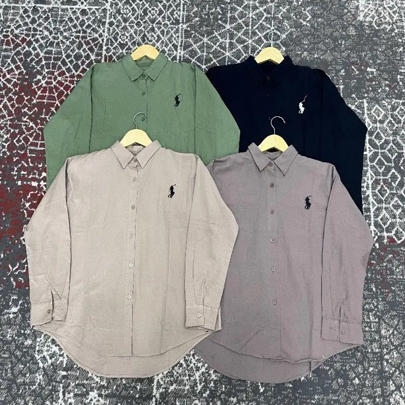 kemeja polo import bahan kattun