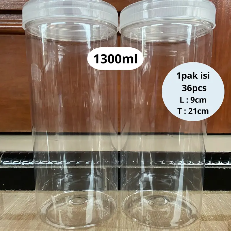 toples tabung / toples plastik / toples 600ml / toples 800ml / 1000ml / 1300ml 6