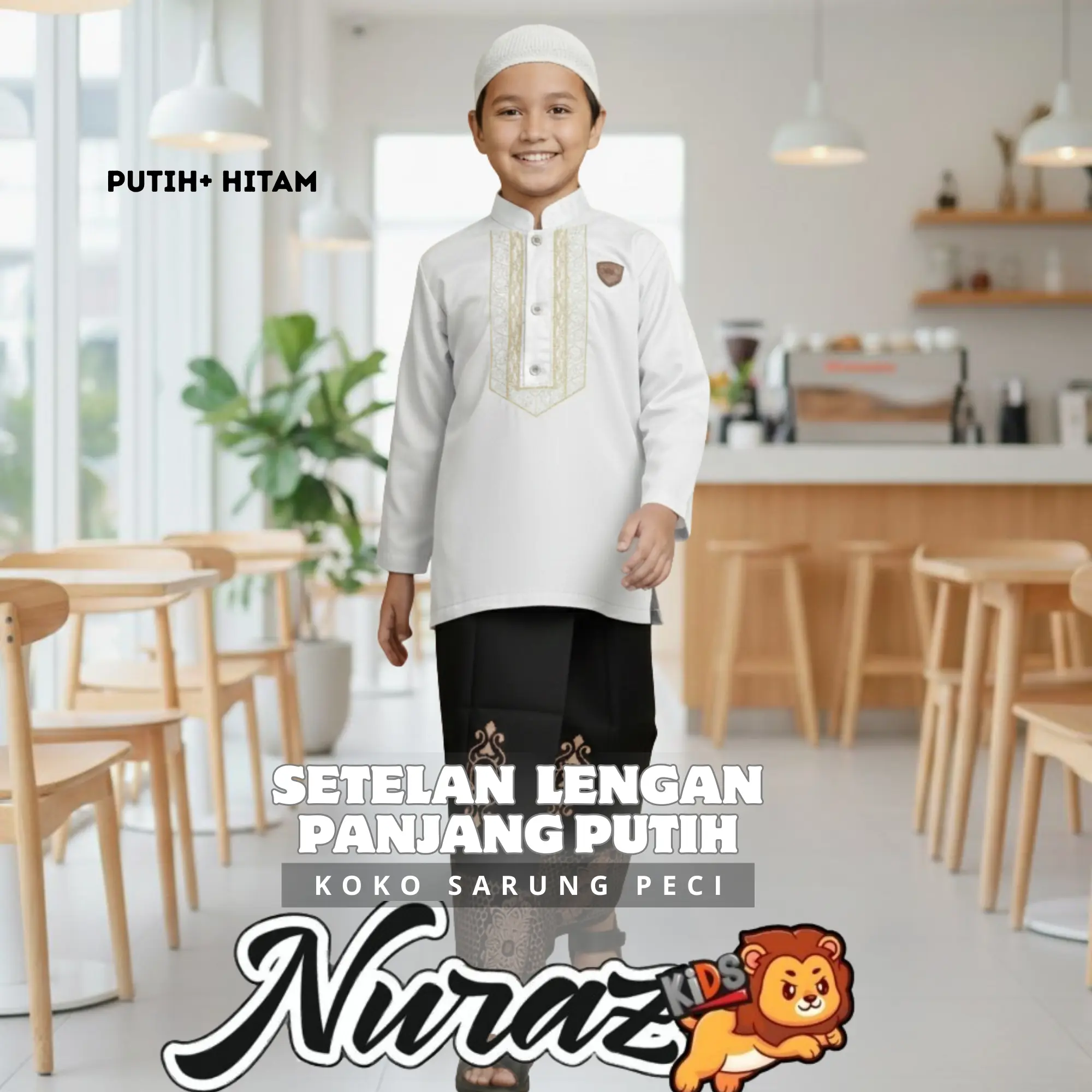 KOKO PUTIH + SARUNG HITAM