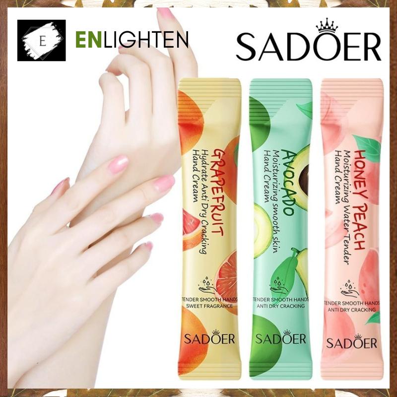 【COD】SADOER Hand Cream Sachet Moisturizing Grape Fruit Honey Peach Lotion Harum Melembutkan SR049 0
