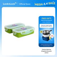 Gambar LocknLock Kotak Makan Rectangular Food Container 350ML - 350ml with Divider dari Locknlock.indonesia Kota Depok 1 Tokopedia