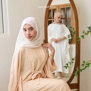 [JENN&ROSE] SYAKILA RAYA KAFTAN GAMIS BRUKAT PREMIUM | kaftan Lebaran Model Renda Brukat premium