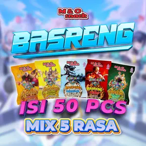 Basreng Karakter Isi 50pcs by MO Snack - Snack Pedas - Food- Basreng viral-basreng 1000-jajanan warung-harga grosir