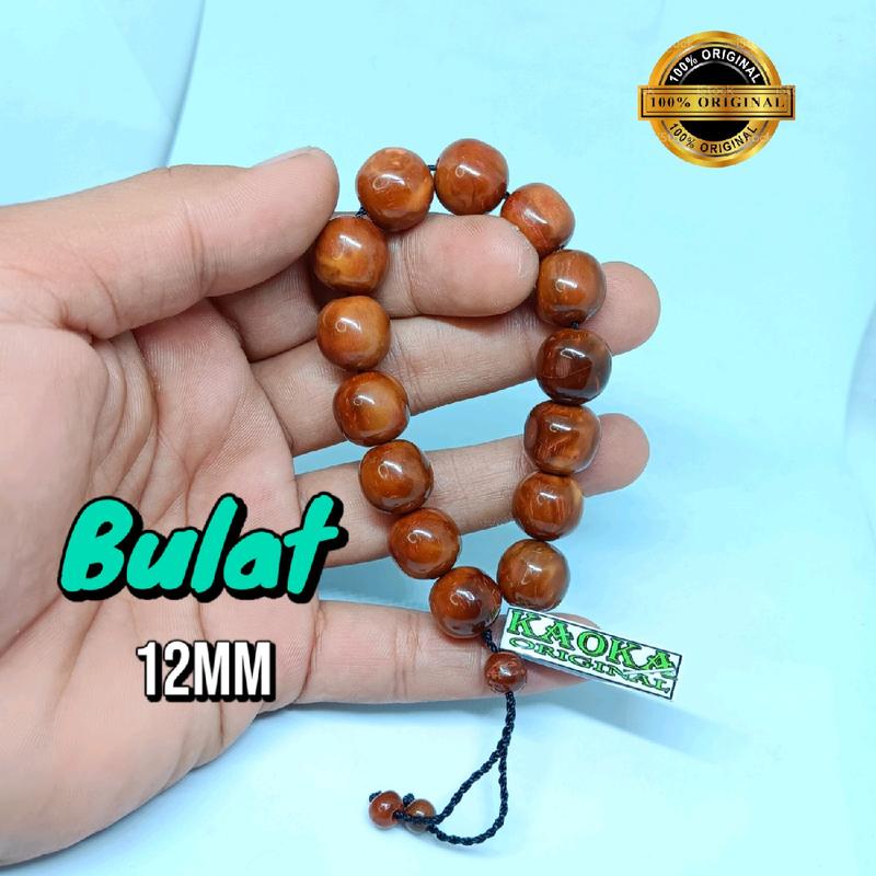 Gelang  Kayu Kokka Asli Model Bulat 12mm untuk Dewasa - Bracelets Aksesoris Elegan wapak gelang kaokah tangan 1
