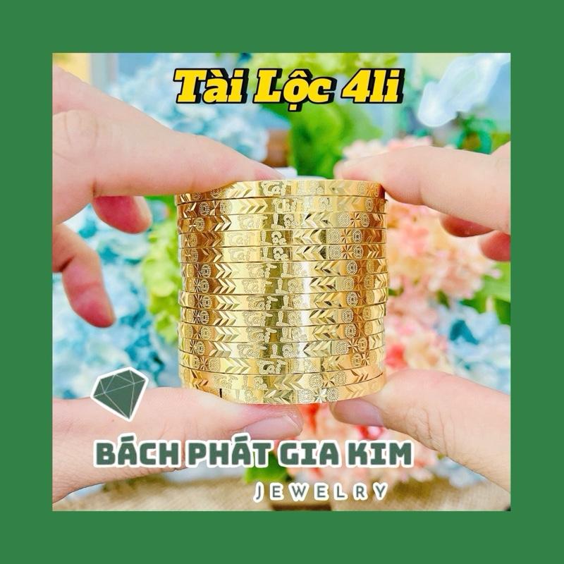 Vòng ximen 4 li Tài Lộc đồng hội mạ 18k, đeo hàng ngày bền màu