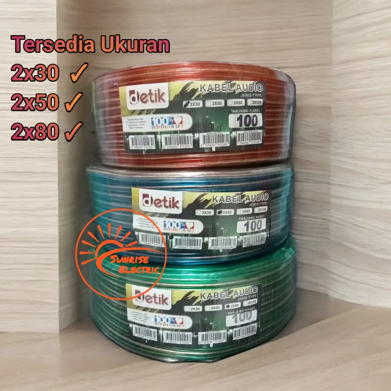 Kabel Audio Transparan / Kabel Listrik Serabut Panjang 100 Yard 1