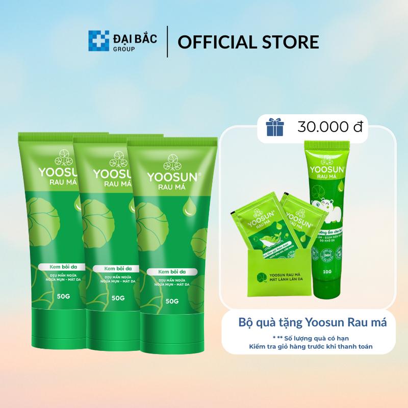  Kem bôi da YOOSUN RAU MÁ - Dịu mẩn ngứa ngừa mụn mát da 50gr  tuýp 