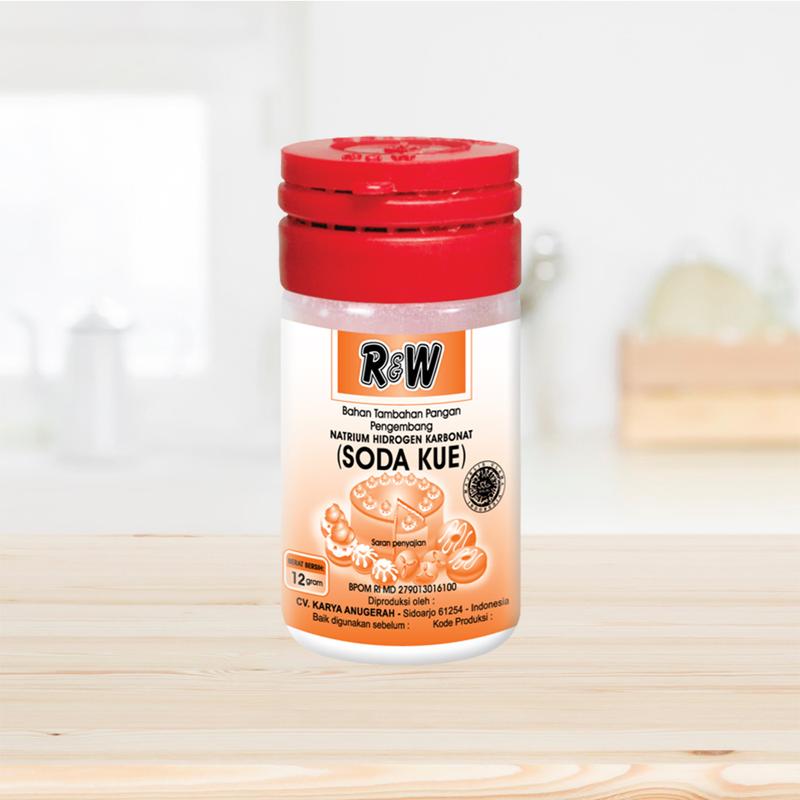 Soda Kue Baking Soda Pengembang Kue Rajawali R&W RW 12 gr 5