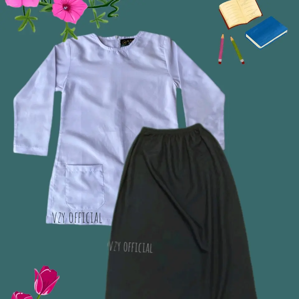 STELAN BAJU MUSLIMAH BAJU KURUNG BAJU PADANG UNTUK ANAK PEREMPUAN TK, TPA, SD, MI