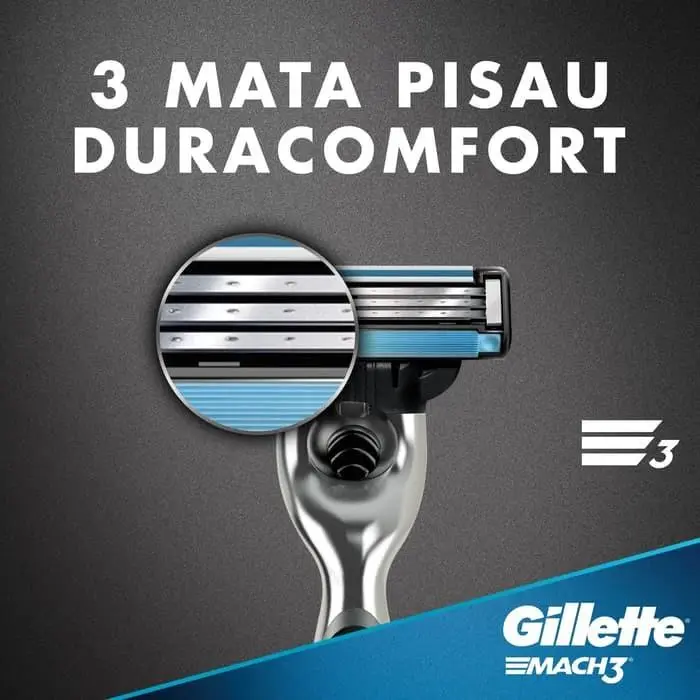 Gillette Pisau Cukur Mach 3 Fresh dan Gillette Shaving Foam Lemon Lime 175gr 2