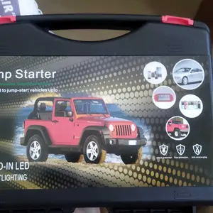 【stok siap】MANSOON Catu Daya Darurat Kendaraan Mobil Mulai Lampu LED Bank Daya Seluler 12V Kotak Alat Pompa Udara USB Set Baterai Lithium ABS