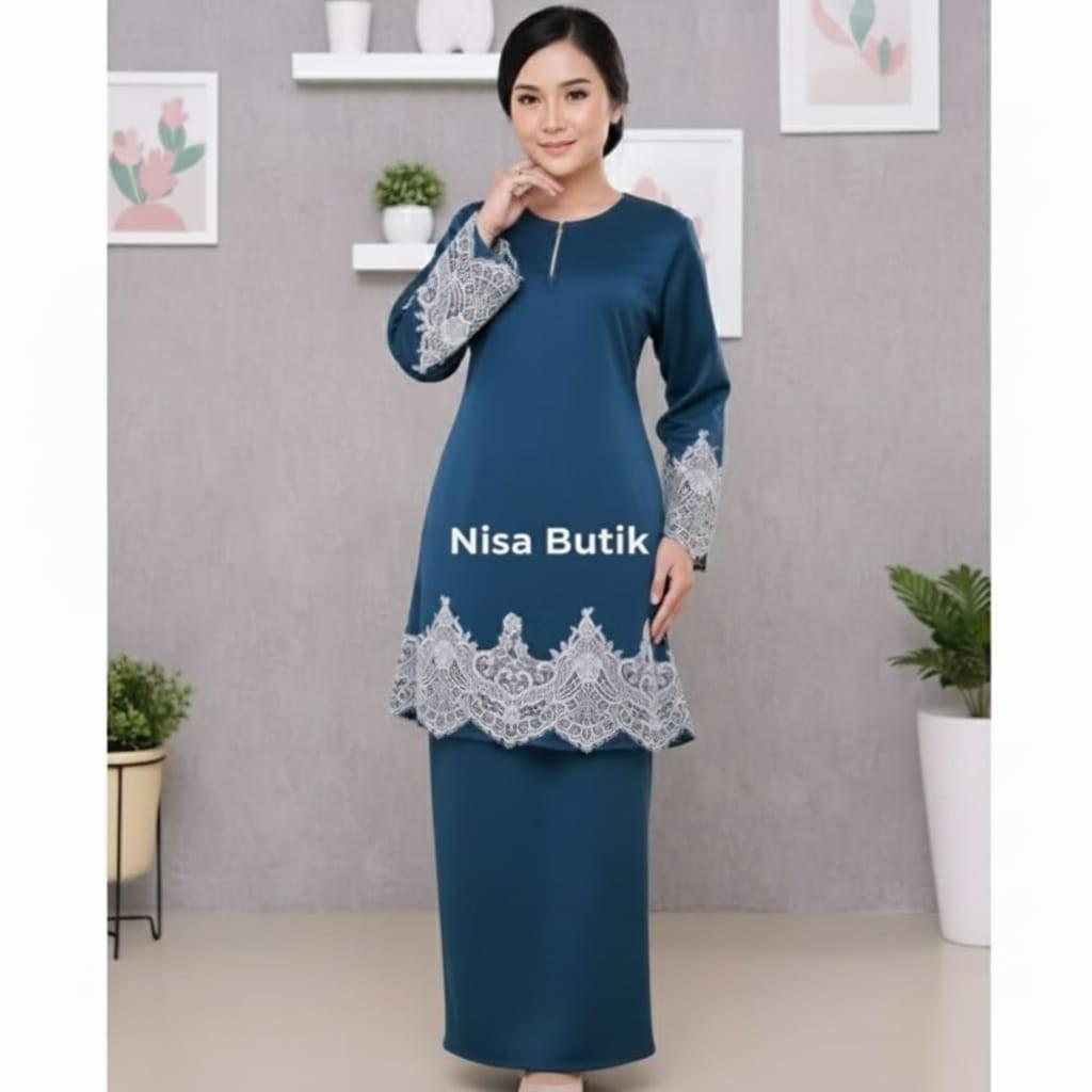 one set melisaa kurung melayu dewasa termurah