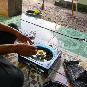 TECSTAR Kompor Gas 1 Tungku Teflon TG-388CSA/Kompor Gas 1 Tungku TECSTAR Ceflon Anti Karat,SNI