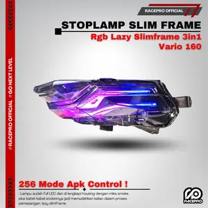 Stoplamp Racepro Lazy Slimframe RGB Vario 160 STOPLAMP VARIO 160 Lampu Belakang Vario 160 LAZY RGB