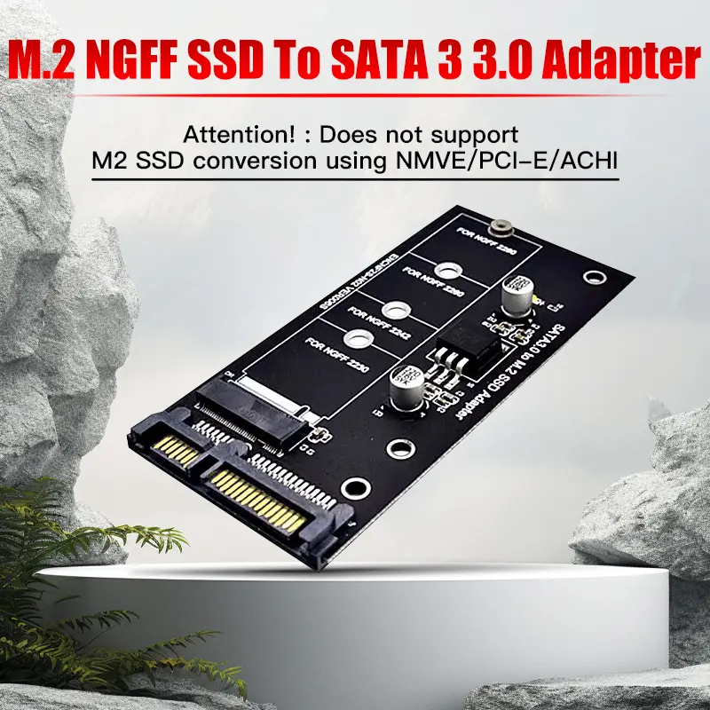 Computer accessory  M.2 NGFF B-Key  to SATA3 SSD Adapter to Boost your computer's performance