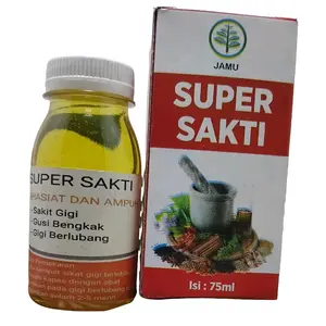 SUPER SAKTI Obat Kumur Obat Tetes Sakit Gigi 45ml Mengobati Radang Gusi Luka Gusi Mulut Kumur Bau Mulut Perawatan Gigi Halal Free Pipet Tetes Membersihkan