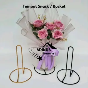 Standing Bucket / Snack Wisuda || Tempat Bucker Bunga || Tempat Tisue Gulung || Besi || Stand Bucket / Tisu