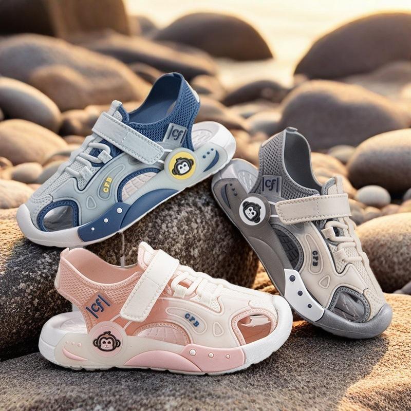 Sandal Rọ Giày Rọ bít mũi bé Trai Bé Gái Đi mùa hè Đi Biển Đế capsu quai PVC : 25 -36