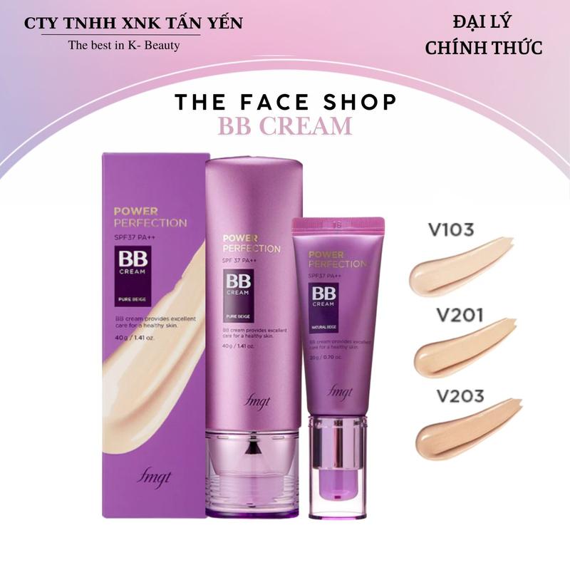  Kem Nền Che Phủ Hoàn Hảo The Face Shop BB Cream Face It Power Perfection SPF37 PA++ 20g - 40g 