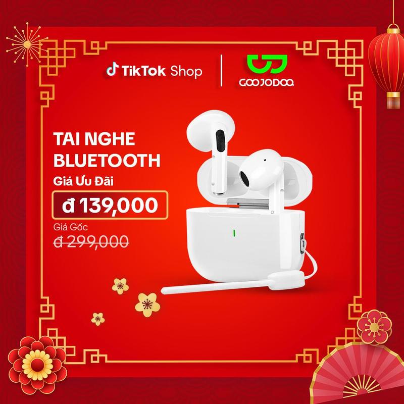 Tai nghe thể thao Bluetooth GOOJODOQ thế hệ thứ 6 năm 2024, không dây nhét tai, âm thanh HiFi, thời lượng pin 8 giờ, tương thích với mọi điệ