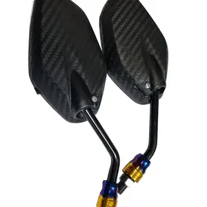 Spion Motor MINI Carbon Ring Towtone untuk Motor Yamaha Semua Model Jupiter Mx Vega Zr Vega R New F1ZR Vixion Mio J Soul GT Jupiter dll dengan Foto Produk Sesuai Gambar