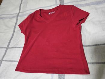 Product Review of Eyouth 13106 Women's T-Shirt V-nect Short Sleeve- Soft and Comfortable Tops from k**2 0