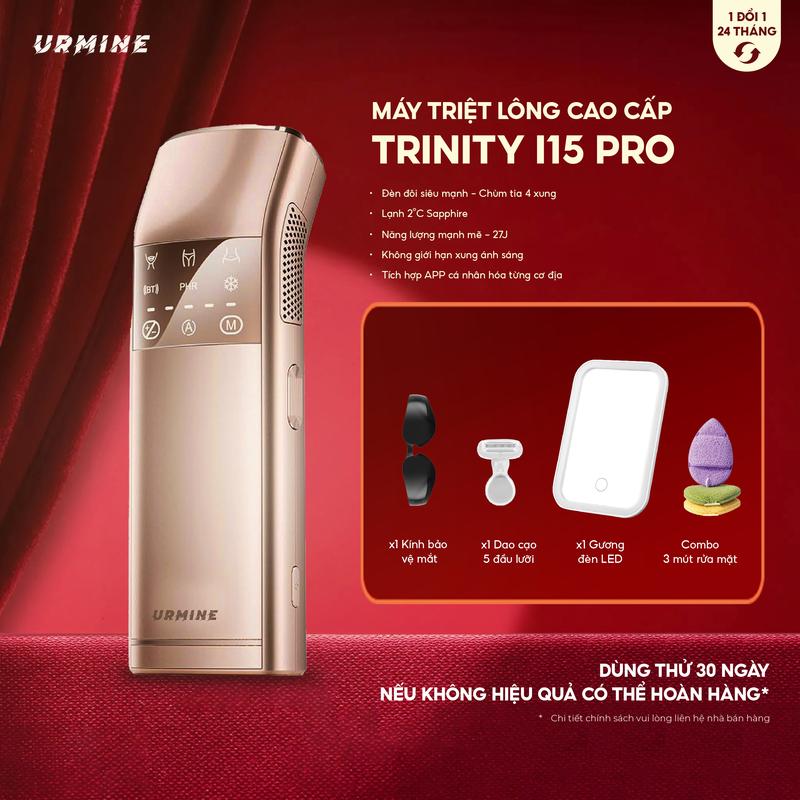  LIVE  URMINE - Máy triệt lông cao cấp tại nhà Công nghệ ánh sáng kép ×Làm lạnh cực sâu 2°C Kết nối App thông minh máy  triệt  lông  ky  t12 