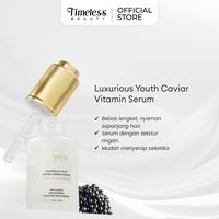 Gambar TIMELESS BEAUTY Caviar Vitamin Serum - Brightening Anti Aging Mencerahkan Menghidrasi Merawat Skin Barrier 30ml Kerutan Extract Niacinamide Wajah Memudarkan Kering Perawatan Hitam Essence - Serum dari Timeless Beauty Indonesia Kota Tangerang 5 Tokopedia