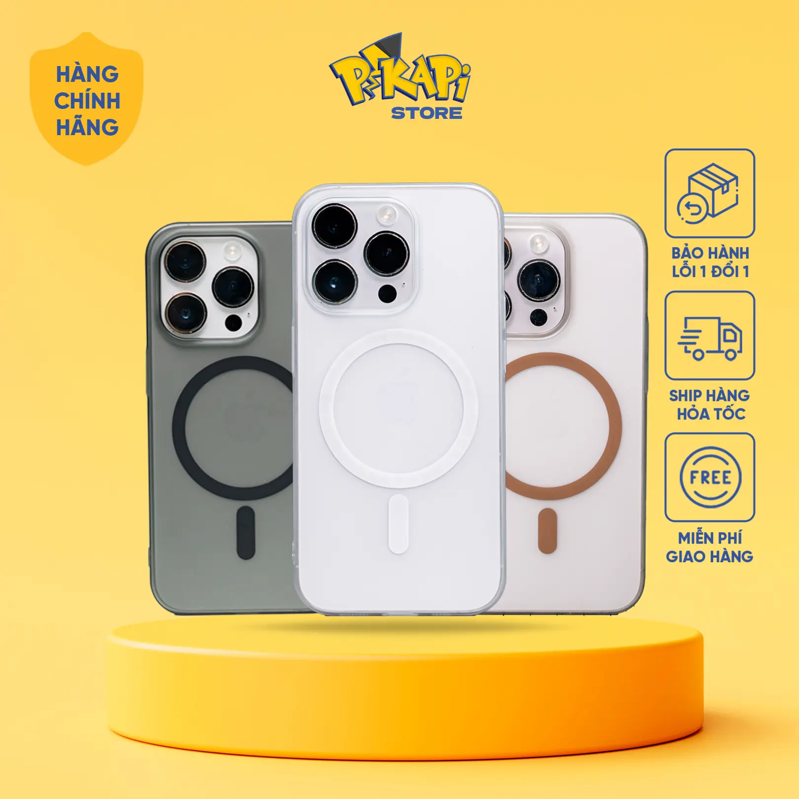 Pikapi Slim - Ốp dành cho iPhone Siêu Mỏng Chỉ 0.5mm Nhám Mờ NHỰA CỨNG Chống Bám Bẩn Chống Ố Vàng Bảo Hành Lỗi 1 Đổi 1 Miễn Phí Giao Hàng