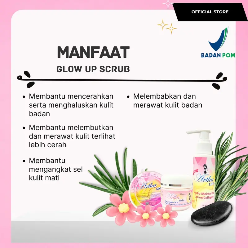 [ARTHA LDT] Paket A [Lotion 1 & Booster 1] free BOOSTER dan SCRUB SPECIAL BOOSTER NEW FORMULA 4