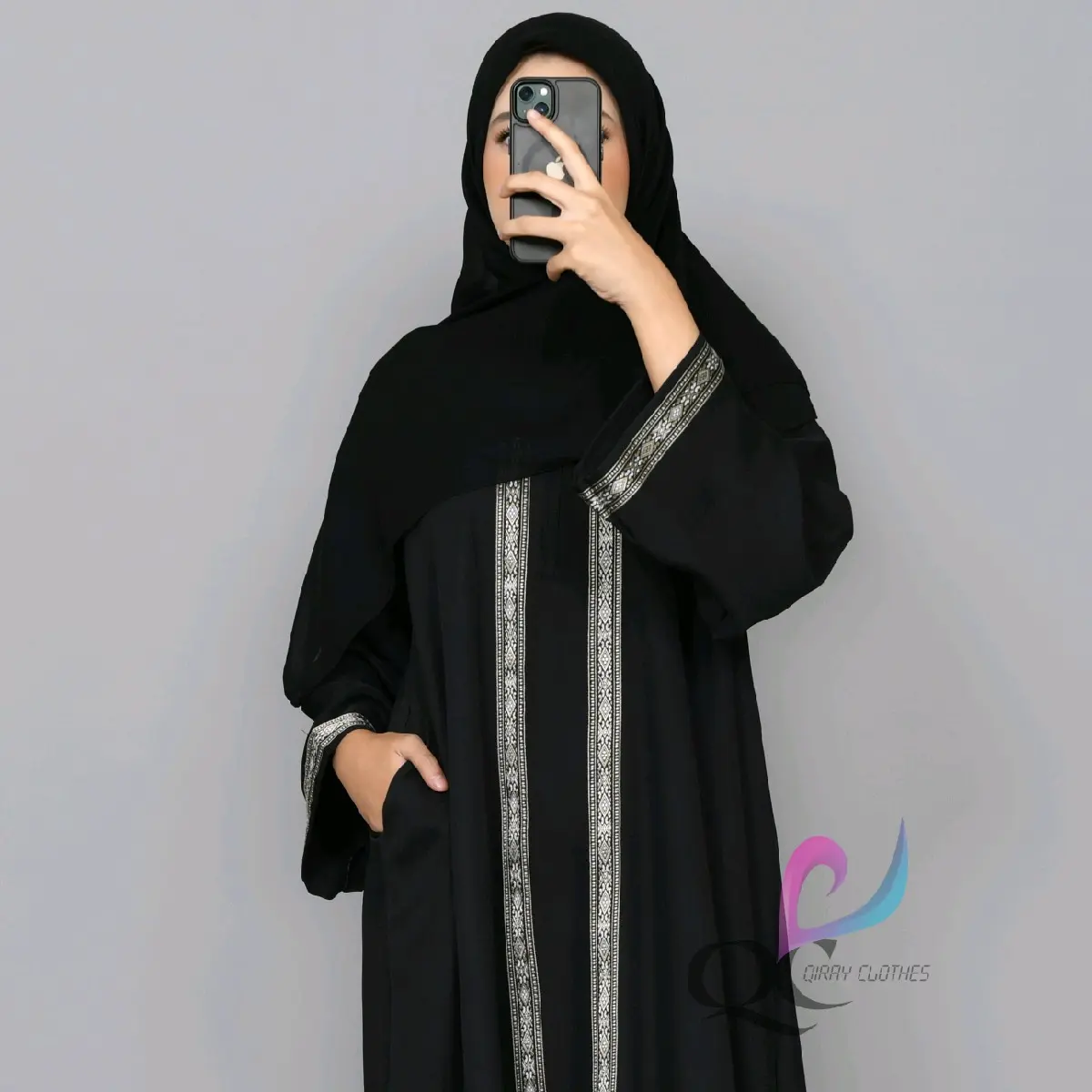 ABAYA MADINA ARABIC STYLE DRESS gamis renda bordir terbaru