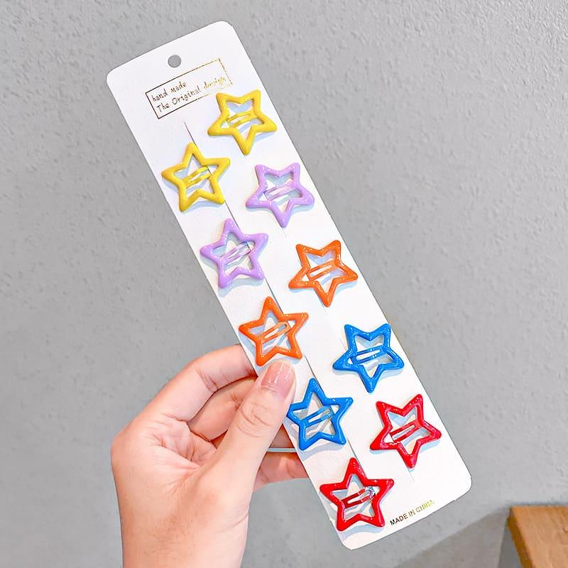 Product Introduction of Kẹp Tóc Đầy Màu Sắc Cho Em Bé Gái, 10 Cái / Lốc, Kẹp BB Ngọt Ngào Cho Trẻ Em, Phong Cách Thường Ngày Và Dễ Thương, Kẹp Tóc, Phụ Kiện Tóc 23