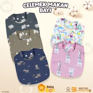 Slaber Bayi BABY LEON BY-65-80 Clemek Bibs Apron Bayi Celemek Lucu Celemek Bayi Perlengkapan Bayi