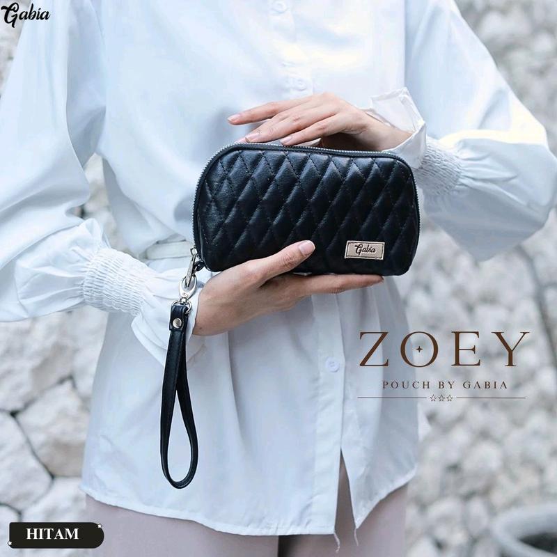GFR - Zoey By Gabia Pouch wanita simpel  pouch bordir terbaru murah/multifungsi muat make up/hp bahan kulit sintesis 5