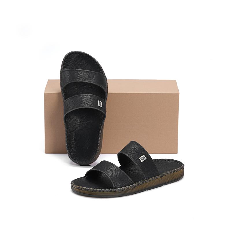 Dép da nam chất liệu da Dép 2 quai Đế Đúc nguyên khối may xung quanh Đế size38-44 MSP,dép 2quai Đế Bằng DéP Sandal déphand made dép chữ Cao Su dep da depnamdep 2024 depkep nam