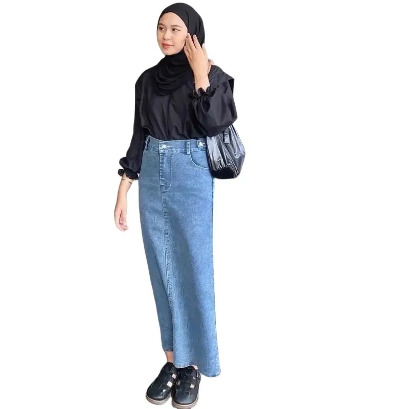 ￼Highwaist Rok Jeans - Rok Denim - Rok Jeans Skirt Theana 1