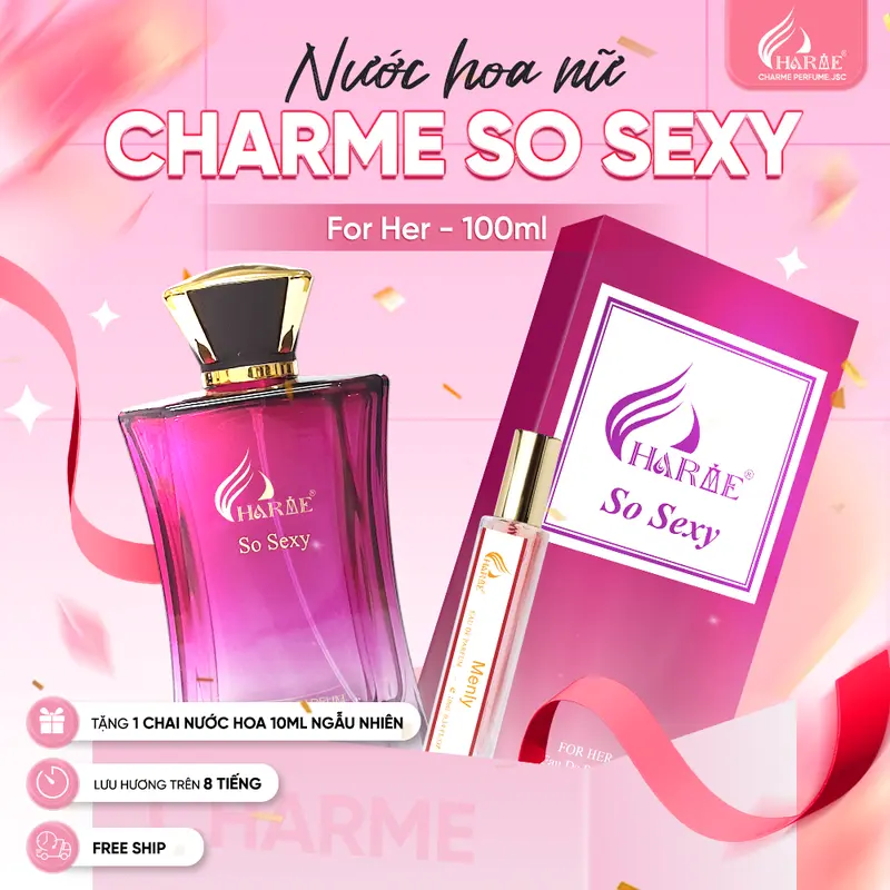 Nước hoa nữ Charme Perfume So Sexy 100ml - Thơm lâu, Tuyệt đỉnh 0