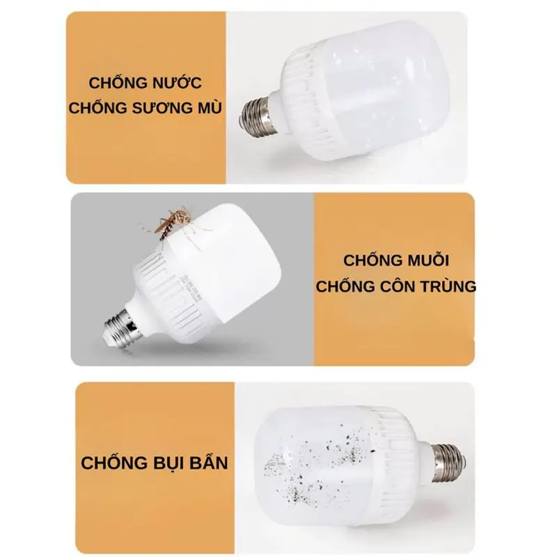 [COMBO 3 Chiếc] Bóng Đèn Led 50w Đui E27 Ánh Sáng Trắng Bảo Vệ Mắt Tiết Kiệm Điện Năng - NTT 2