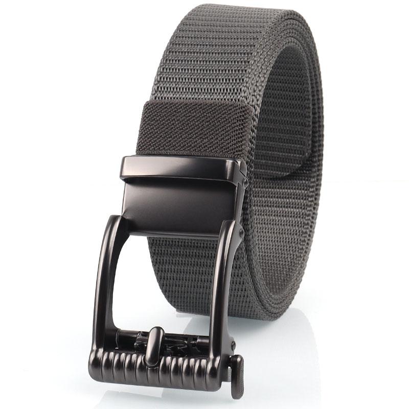 Product Introduction of Canvas belt men&#39;s automatic buckle belt alloy buckle head casual versatile Korean style student belt for young and middle-aged people 5