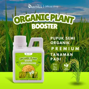 ORGANIC PLANT BOOSTER PADI 500 ML - Pupuk Organik Cair Dan ZPT Khusus Tanaman Padi - Mempercepat Pertumbuhan Dan Pelebat Tanaman Padi