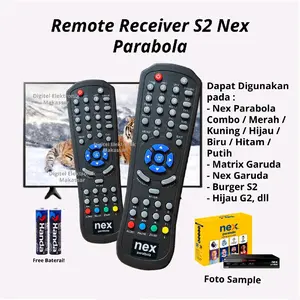 Remote Receiver S2 Nex Parabola Multi (Free baterai)