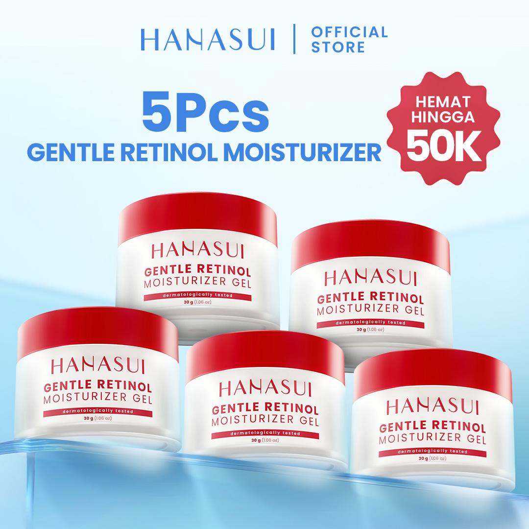 【5pcs Hemat】HANASUI Moisturizer Gel Series - Pelembab Gel Lembap & Mudah Menyerap - Bright Expert Mencerahkan - Ceramide Korean Probiotics Skin Barrier - Daily Retinol Cegah Penuaan Dini 【5pcs Hemat】HANASUI Moisturizer Gel Series - Pelembab Gel Lembap & Mudah Menyerap - Bright Expert Mencerahkan - Ceramide Korean Probiotics Skin Barrier - Daily Retinol Cegah Penuaan Dini