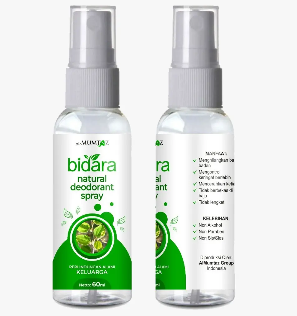 DEODORANT BIDARA SPRAY TAWAS WANITA PRIA MEN 60ML AlMumtaz penghilang bau badan nivea dove sr12 axe Deodoran segar wangi rexona