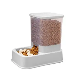 Ekstra Besar Pet Feeder Tempat Makan & Minum untuk Kucing & Anjing Dispenser Makan & Minum Otomatis.