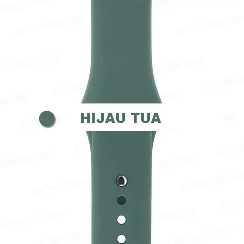 Strap Watch Tali Jam Pintar Silicone Rubber 38mm 40mm 42mm 44mm 45mm SERIES 1 2 3 4 5 6 7 8 5