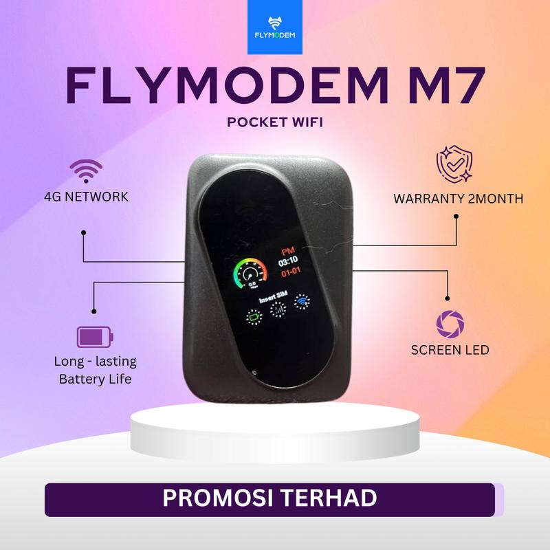 FLYMODEM M7 POCKET WIFI MUDAH BAWA (TIADA B28) - TikTok Shop Malaysia