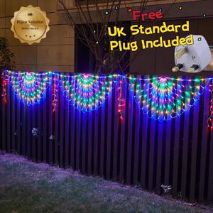 Atmosphere lights.Lampu Hiasan, Lampu Berwarna Halloween, Lampu Luaran, Kalis Air, Sesuai untuk Hiasan Pemandangan Rumah, Sesuai untuk Hiasan Pemandangan Percutian peacock decorations for Diwali