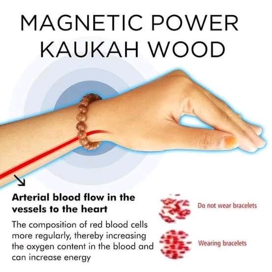 Gelang  Kayu Kokka Asli Model Bulat 12mm untuk Dewasa - Bracelets Aksesoris Elegan wapak gelang kaokah tangan 6