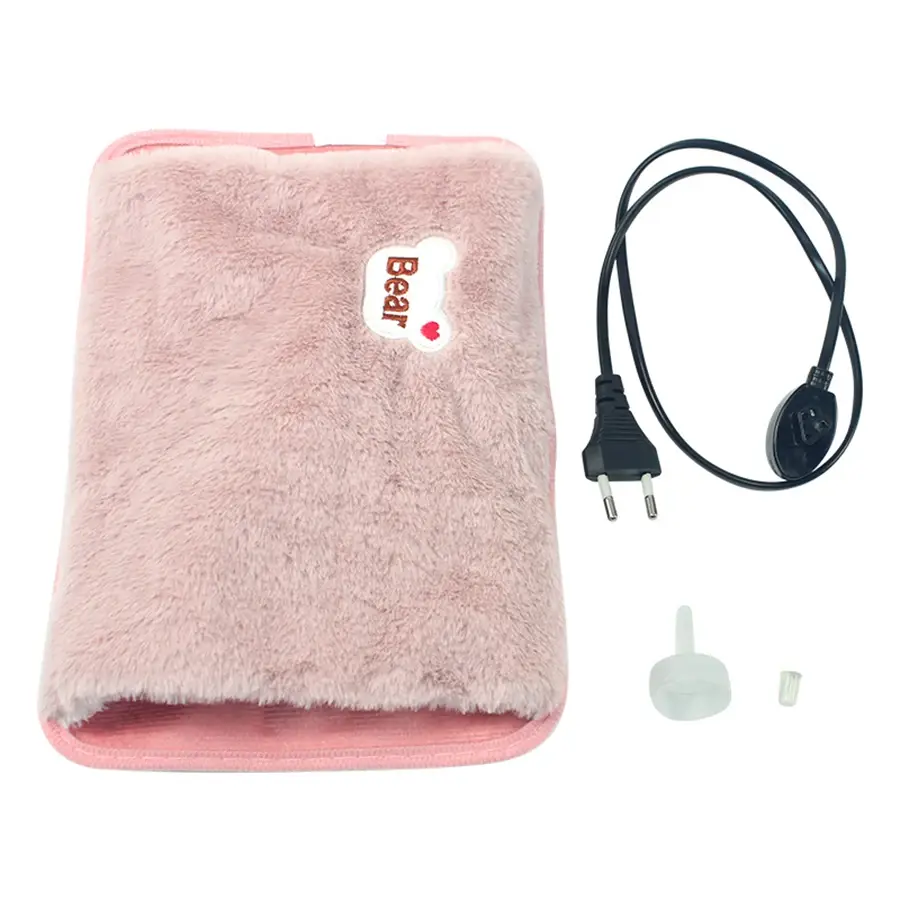 Home Heater Electric Hot Water Bag Soft Winter Hand Warmer Reusable Bottle EU Plug Rechargeable Pocket